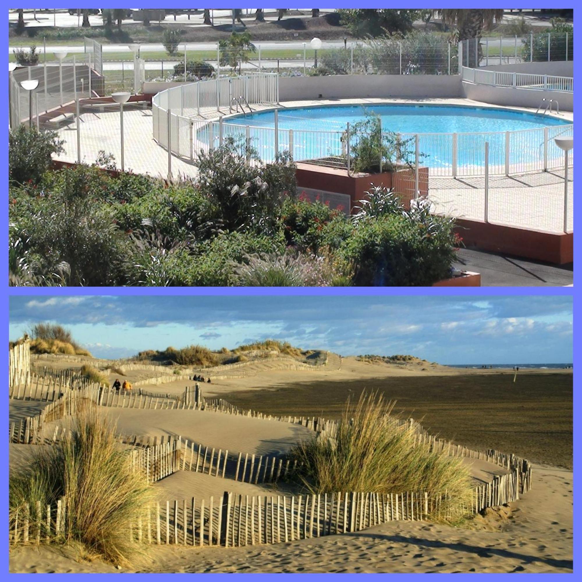Seaside Oasis: Chic 2-room With Pool And Private Parking